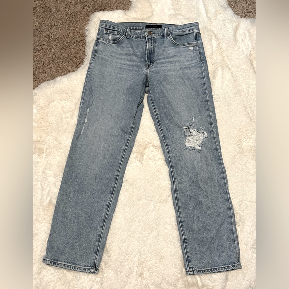 J Brand Adele Straight Mid-Rise Jeans Archive Destruct size 31 - Picture 7 of 7